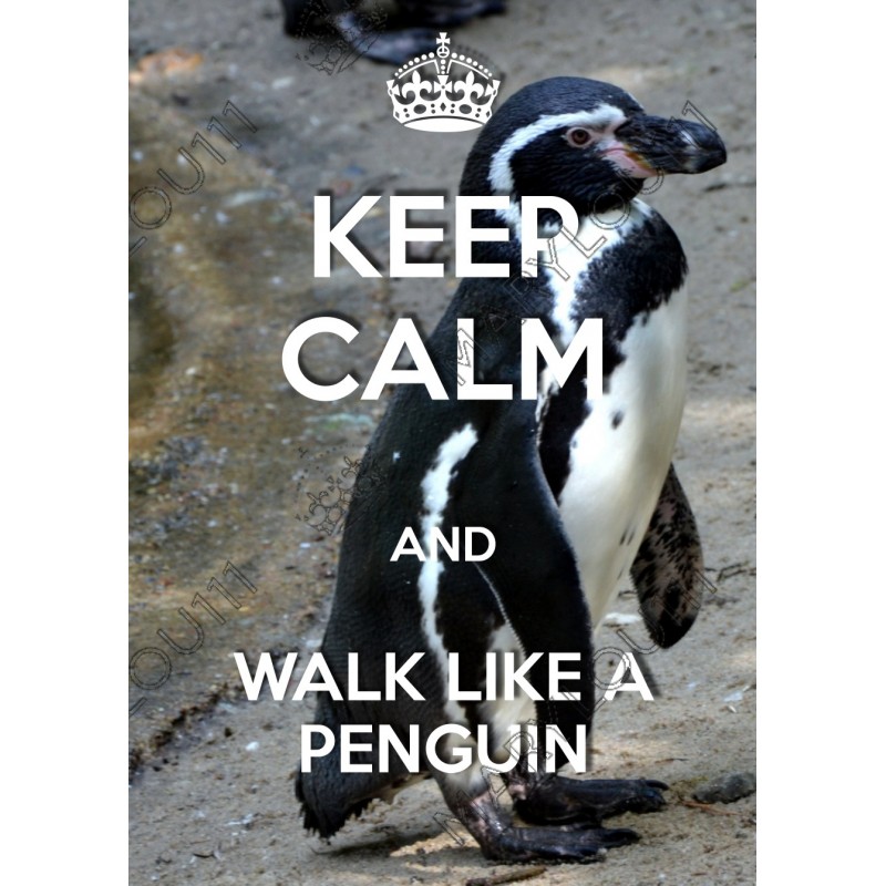 KEEP CALM and WALK LIKE A PENGUIN